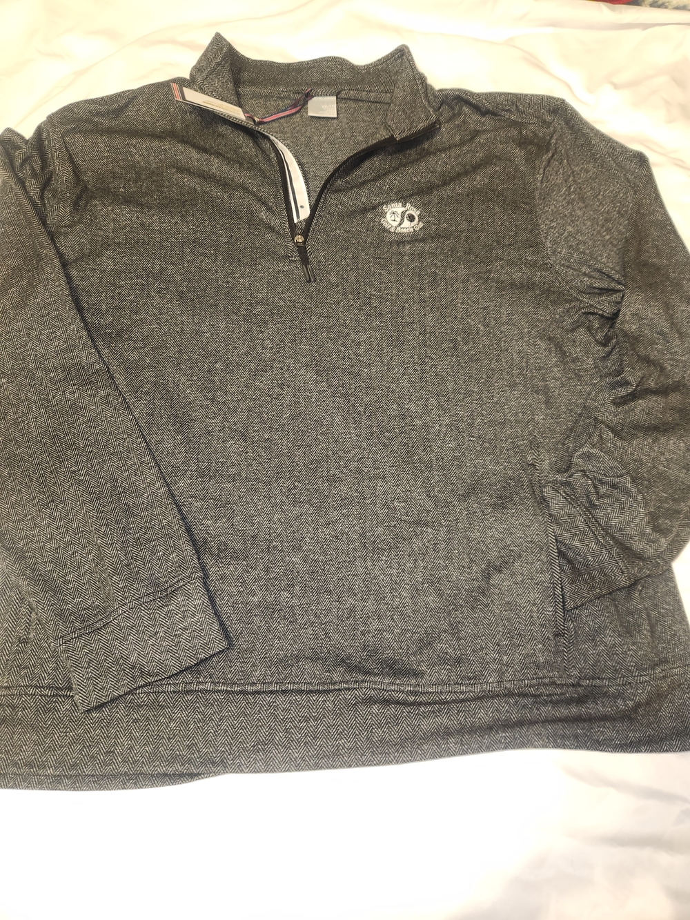 Levelwear Men's Heather Gray Performance QuarterZip Sweater Santa Rosa Golf